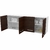 Alacena cocina mueble Mosconi 1,40M Melamina Blanco Chocolat - comprar online