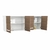 Alacena cocina mueble Mosconi 1,40M Melam Blanco Carva Mezzo - comprar online