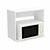 Alacena Cocina Porta Microondas Mosconi 60Cm Melamina Blanco
