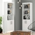 Biblioteca Blanca Con Estantes Puertas Mosconi Repisa Blanco - comprar online