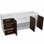 Bajo Mesada Sin bacha Mosconi 1,60m Blanco Frente Chocolate - comprar online