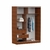 Placard Mosconi 2 Pue Corrediz Dakar 1,40M Guía metal Tabaco - comprar online
