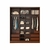 Placard Mosconi 3 Pue Corredizas 1,80M Premium Tabaco - tienda online
