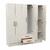 Placard Mosconi 6 Puertas 2 Caj Melamina Dakar Venezia - comprar online