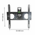 Soporte TV Extensible Nakan SPL378e de 26" a 65" Hasta 55Kg - comprar online
