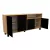 Vajillero Mosconi Doors 170 Melamina Nebraska Natural/Negro - comprar online