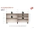 Vajillero Mosconi Doors 170 Melamina Nebraska Natural/Negro - EMOOD