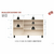 Vajillero Mosconi Doors 130 Melamina Nebraska Natural/Negro - EMOOD