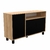 Vajillero Mosconi Doors 130 Melamina Nebraska Natural/Negro