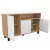Vajillero Mosconi Doors 130 Melamina Nebraska Natural/Blanco - comprar online