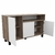 Vajillero Doors 130 Mosconi Nebraska Gris y Blanco - comprar online