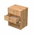 Mesa De Luz Mosconi 2 Cajon Nature Melamina Nebraska Natural - tienda online