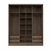 Placard Mosconi 3 Puertas Corredizas 1,80 Mts Nebraska Gris - comprar online