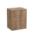 Mesa De Luz Melamina Mosconi Nature 3 Cajones Nebraska Gris - comprar online
