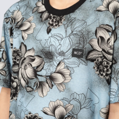 Camiseta Especial Magnólia Estampada - Azul - comprar online