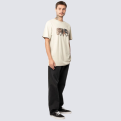 Camiseta Regular MCD Skull Relevo Alto - Bege na internet