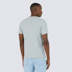 Camiseta Básica Masculina Decote V Em Algodão Cinza na internet