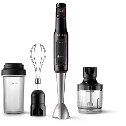 Mixer Philips HR2626/80 con Vaso Portátil, Picadora y Batidor 600w