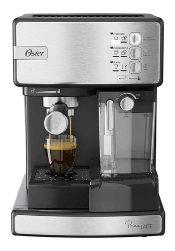 Cafetera Automática De Espresso Oster Primalattebvstem6603ss - Negro/acero Inoxidable