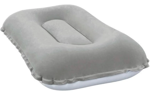 Almohada Inflable Bestway 67121 Afelpada Camping 42x26x10 Cm
