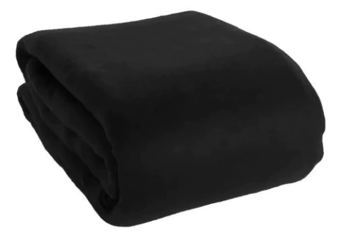 Frazada Polar Las Calas 1 1/2 Negro