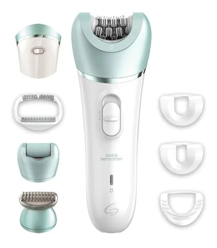 Depiladora Electrica Gama Oasis Sensation Inalambrica Color Verde