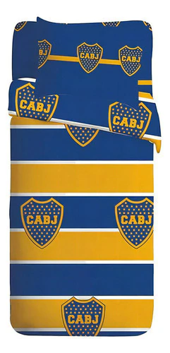 Juego Sabanas Futbol 1 1/2 Plaza Boca 90x190cm