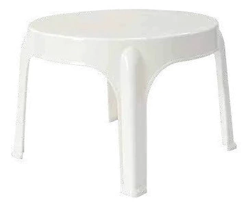 Mesa Redonda Plástica Descansar Auxiliar 65 Cm De Diametro