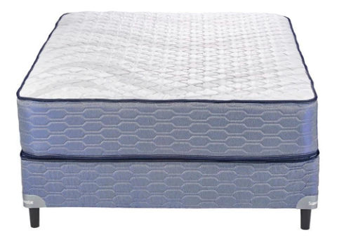 Colchón Y Sommier Suavestar Resorte Floustar 1 1/2 Pza 100cm