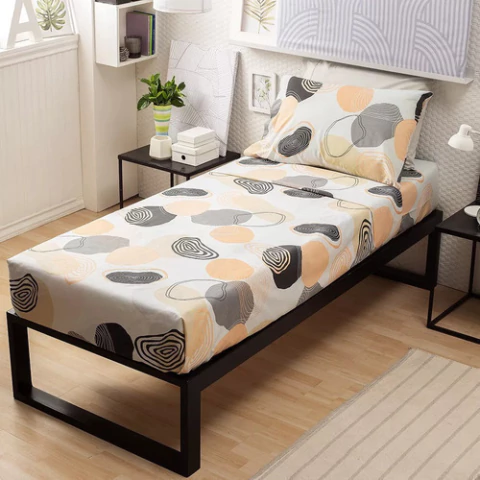 Sábanas Oro Casablanca 1 1/2 Plazas Estampadas Irem