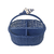 Porta Talher Oval Azul Em Vime com Caracol Azul - comprar online