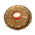 Lixeira em Vime Natural com Puxador Concha Borda Coral - comprar online