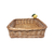 Cesta Cestinha Quadrada De Pão Em Vime com Limão Siciliano - comprar online