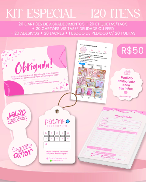 Kit Especial - 120 itens - comprar online