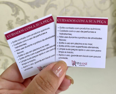 Cartão Cuidados 5cm - comprar online