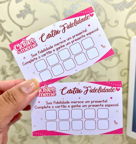 Cartões Fidelidade Frente - comprar online