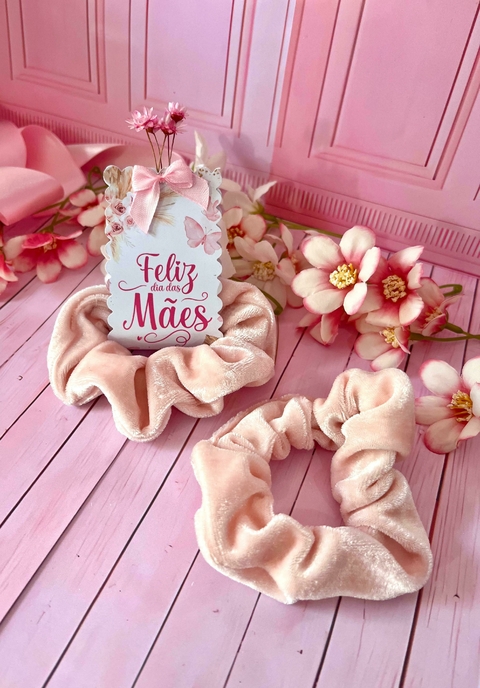 Scrunchie - Pompom Veludo - comprar online