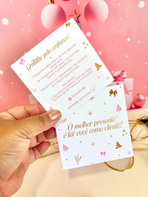 Cartões Agradecimento 10cm Frente/Verso - comprar online