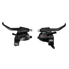 PAR DE MANIJAS SHIMANO TOURNEY TX800 3X8 INTEGRADAS - tienda online