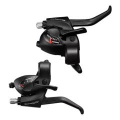 PAR DE MANIJAS SHIMANO TOURNEY TX800 3X8 INTEGRADAS - comprar online
