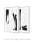 Conjunto com 2 Quadros Decorativos - Pincelada PB - Larmoniza