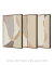 Conjunto com 3 Quadro Decorativo - Entre Curvas
