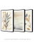 Conjunto com 3 Quadros Decorativos - Folhagem