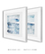 Conjunto com 2 Quadros Decorativos - Aquarela Azul Quadrada na internet