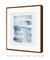 Quadro Decorativo Aquarela Azul Quadrado 2