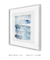 Quadro Decorativo Aquarela Azul Quadrado 2 - Larmoniza