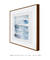 Quadro Decorativo Aquarela Azul Quadrado 2 - comprar online