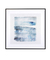 Quadro Decorativo Aquarela Azul Quadrado 2