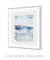 Quadro Decorativo Aquarela Azul Quadrado - loja online