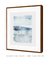 Quadro Decorativo Aquarela Azul Quadrado